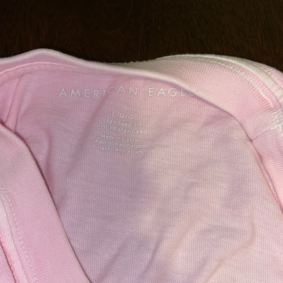 American Eagle Pink Shirt Few Stains on front - Picture 3 of 3